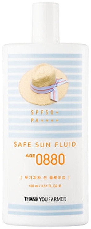 Сонцезахисний флюїд - Thank You Farmer Safe Sun Fluid Age 0880 SPF50+ PA++++ — фото N1