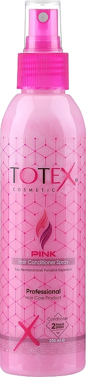 Двофазний спрей-кондиціонер для волосся - Totex Cosmetic Pink Hair Conditioner Spray