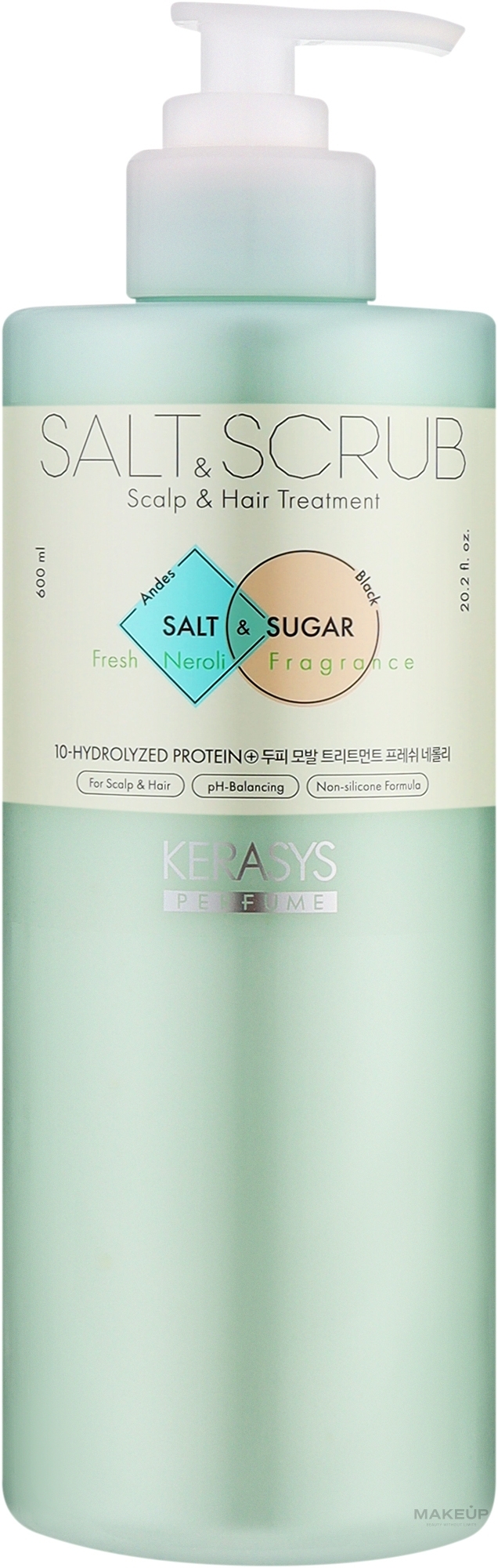 Кондиціонер для волосся, схильного до жирності - Kerasys Salt & Scrub Deep Cleansing Conditioner — фото 600ml