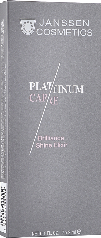 Еліксир в ампулах для сяяння шкіри - Janssen Cosmetics Platinum Elixir Brilliance Shine Elixir — фото N1