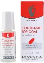Парфумерія, косметика Матувальне покриття - Mavala Color-Matt Top Coat