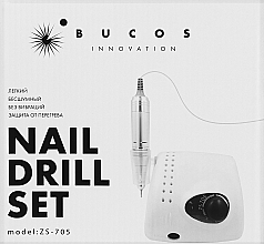 Фрезер для манікюру та педикюру, чорний - Bucos Nail Drill Pro ZS-705 Black — фото N1