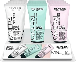 Набор - Revers Cosmetics Mineral Perfect Set (base/30 ml*12) — фото N1