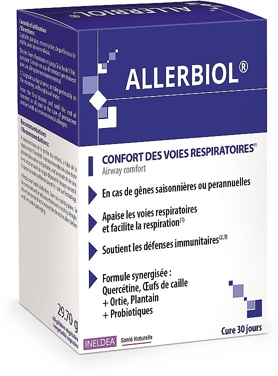 Натуральное средство против аллергии "ALLERBIOL" - Ineldea Sante Naturelle — фото N1