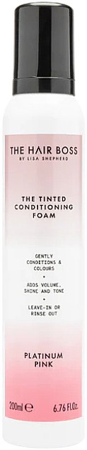 Тонувальний кондиціонер-мус для блондинок - The Hair Boss The Tinted Conditioning Foam — фото N1