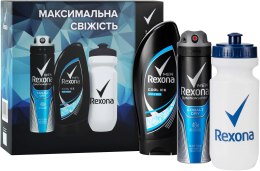 Духи, Парфюмерия, косметика Набор "Максимальная свежесть" - Rexona (deo/150ml + sh/gel/250ml + bottle)