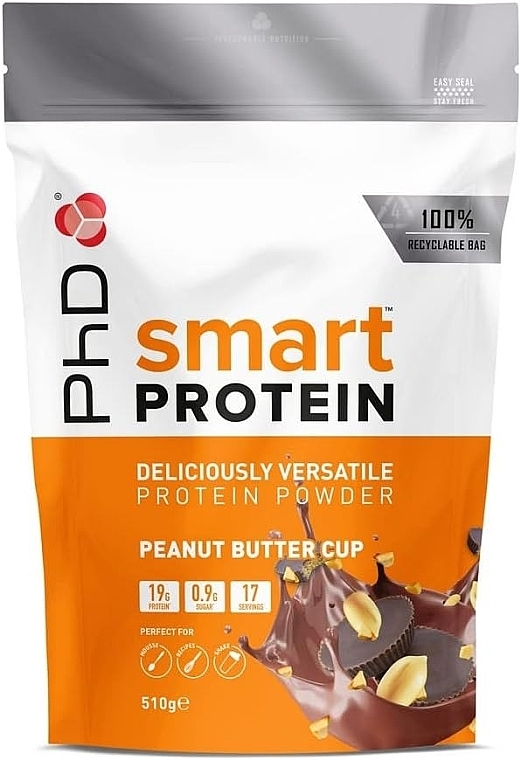 Смартпротеїн, шоколад і арахіс - PhD Smart Protein Peanut Butter — фото N1