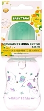 Пляшечка для годування із силіконовою соскою 125 мл, м'ятна - Baby Team — фото N1