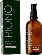 Тонер для обличчя з азелаїновою кислотою 3% - Biono Azelaic Acid 3% & Zn PCA Face Toner — фото N2