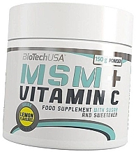 Витаминно-минеральный комплекс со вкусом лимона - Biotech Msm + Vitamin C  — фото N1