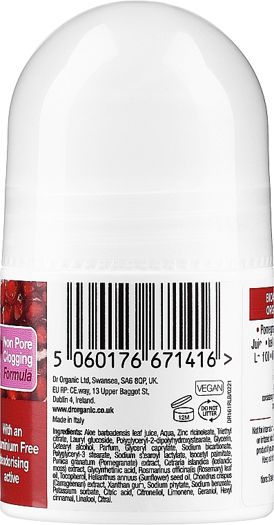 Дезодорант "Гранат" - Dr. Organic Bioactive Skincare Pomegranate Deodorant — фото N2