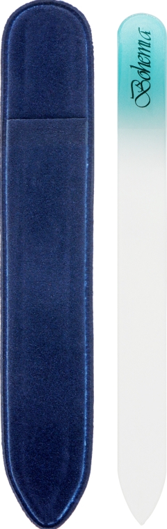 Пилочка кришталева у чохлі зі шкіри, 99-1252, 125 мм, синя - SPL — фото N2