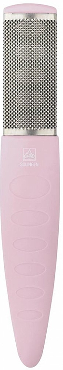 Шліфувальна тертка для ніг 18 см, рожева - Erbe Solingen — фото N1
