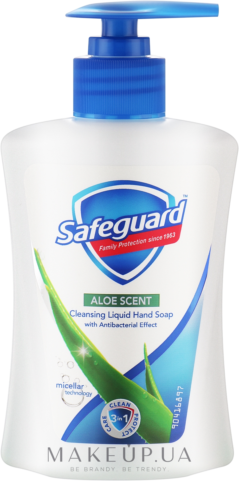 Жидкое мыло с антибактериальным действием "Алоэ" - Safeguard Nature — фото 225ml