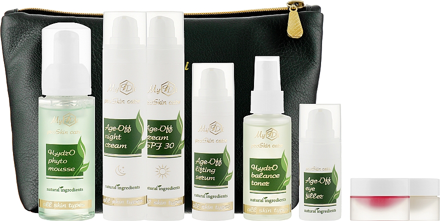 Набір щоденного догляду для вікової шкіри, 9 продуктів - MyIDi Beauty Age-Off Kit