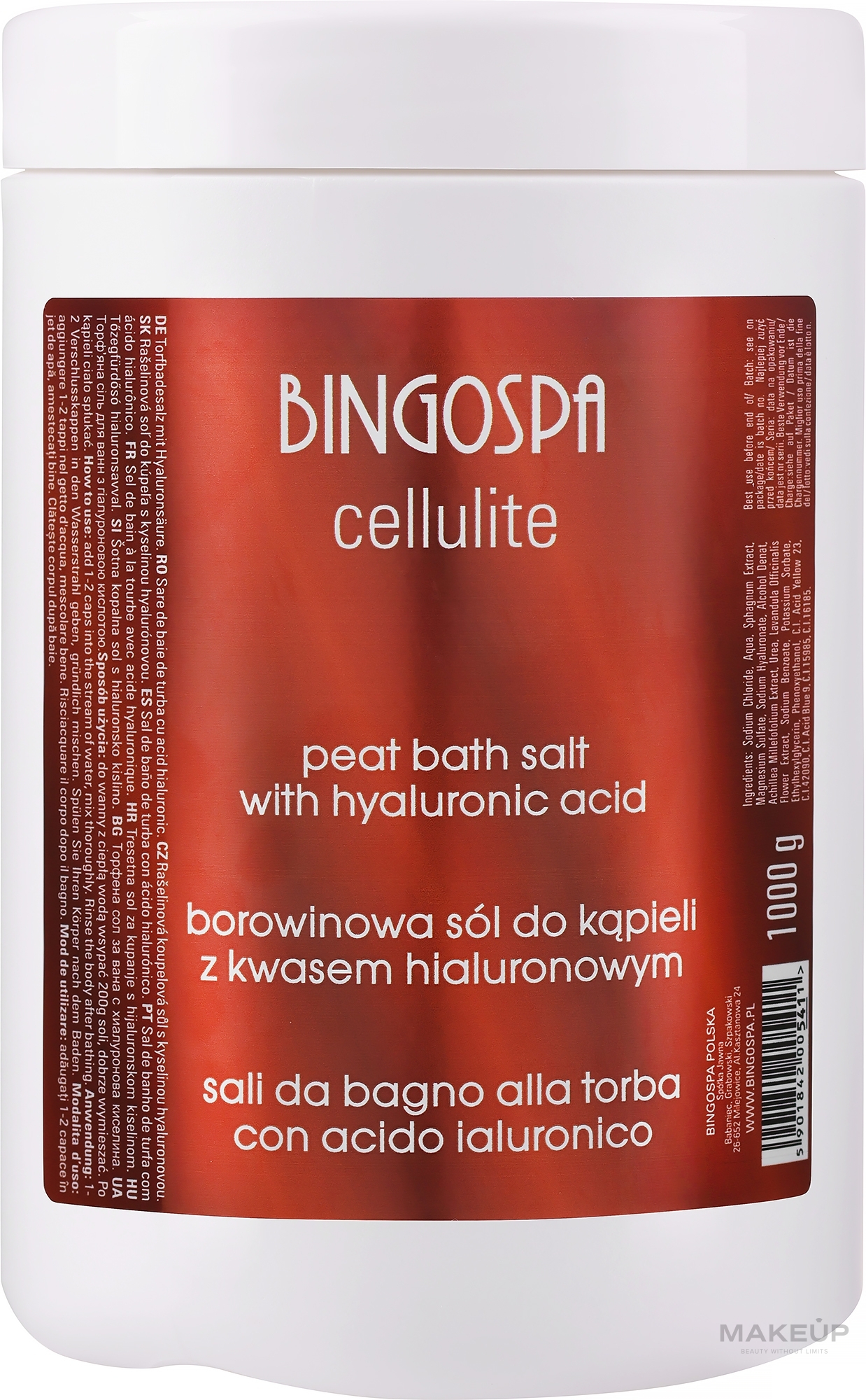 Соль с грязью и гиалуроновой кислотой - BingoSpa Salt Mud With Hyaluronic Acid — фото 1000g