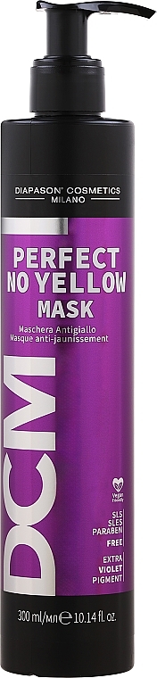 Антижелтая маска для волос - DCM Perfect No Yellow mask — фото N1