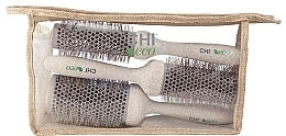 Парфумерія, косметика Набір щіток для волосся - Chi Eco (brush/3pc + bag)