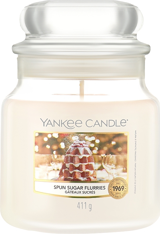 Ароматична свічка у банці - Yankee Candle Spun Sugar Flurries Jar Candle — фото N2