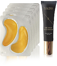 Парфумерія, косметика Набір - Eclat Skin London 24k Gold (eye/cr/15ml + eye/pads/5x2pcs)