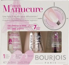 Духи, Парфюмерия, косметика Набор Для Французского Маникюра - Bourjois French Manucure (nail/10ml + nail/10ml + nail/10ml)