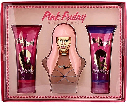 Nicki Minaj Pink Friday - Набор (edp/100ml + b/lot/100ml + sh/gel/100ml) — фото N1