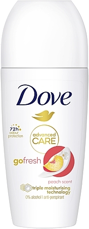 Антиперспирант шариковый "Персик и белые цветы. 72 часа" - Dove Advanced Care 