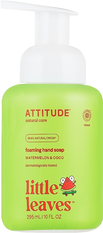 Мыло для рук "Арбуз и Кокос" - Attitude Foaming Hand Soap Watermelon & Coco — фото N1