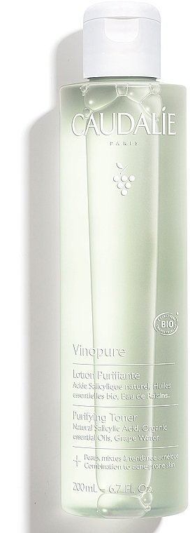 Тонік для обличчя - Caudalie Vinopure Clear Skin Purifying Toner — фото N2