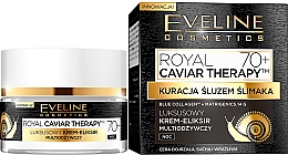 Духи, Парфюмерия, косметика Регенерирующий ночной крем-эликсир 70+ - Eveline Cosmetics Royal Caviar Therapy 70+