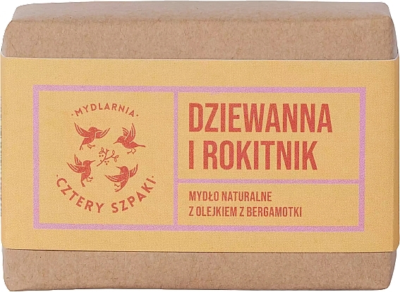 Натуральное мыло "Коровяк и облепиха" - Cztery Szpaki  — фото N1