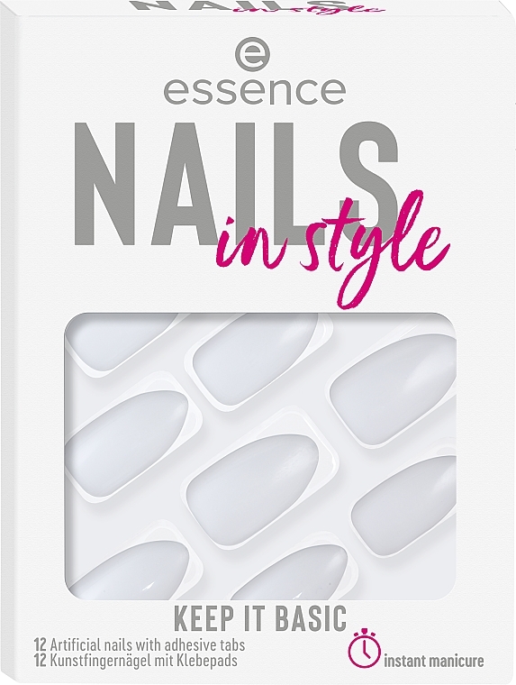 Накладные ногти на клейкой основе - Essence Nails In Style Keep It Basic — фото N1