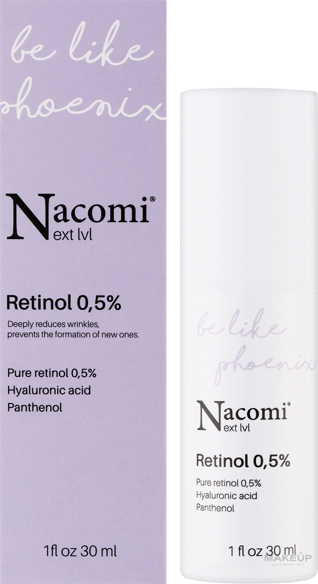 Ночная сыворотка для лица с ретинолом - Nacomi Next Level Retinol 0,5% — фото 30ml