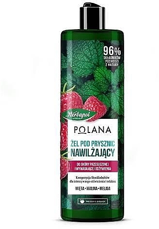 Гель для душу "М'ята і малина" - Herbapol Polana Shower Gel — фото N1