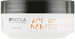 Духи, Парфюмерия, косметика Воск для укладки волос с глянцевым эффектом - Indola Act Now! Shine Wax