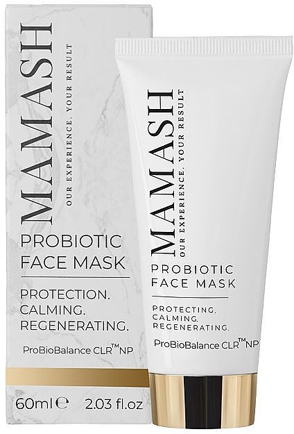 Відновлювальна кремова маска для обличчя - Mamash Probiotic Face Mask