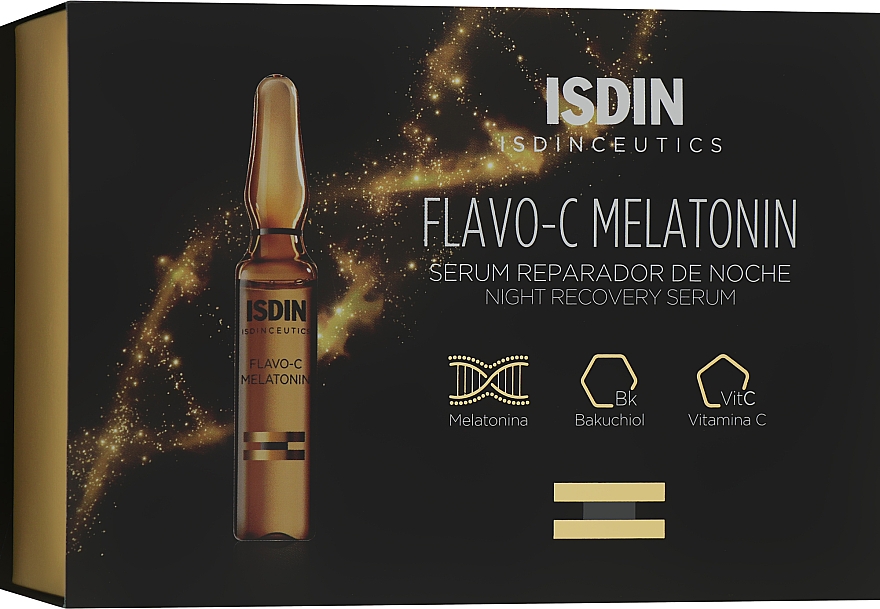Сыворотка для лица ночная - Isdin Isdinceutics Flavo C Melatonin Serum Reparador De Noche — фото N4