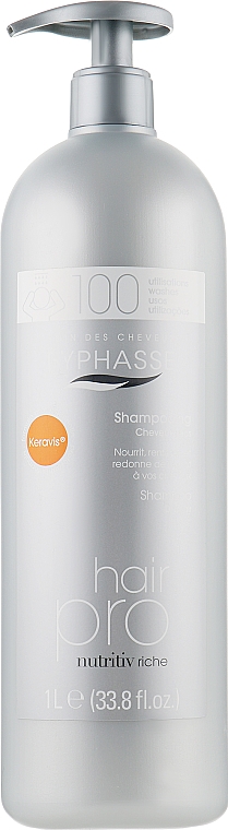 Шампунь поживний для сухого волосся - Byphasse Hair Pro Shampoo Nutritiv Riche — фото N2
