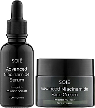 Духи, Парфюмерия, косметика Набор - Soie Advanced Niacinamide S (serum/30ml + cr/50ml)