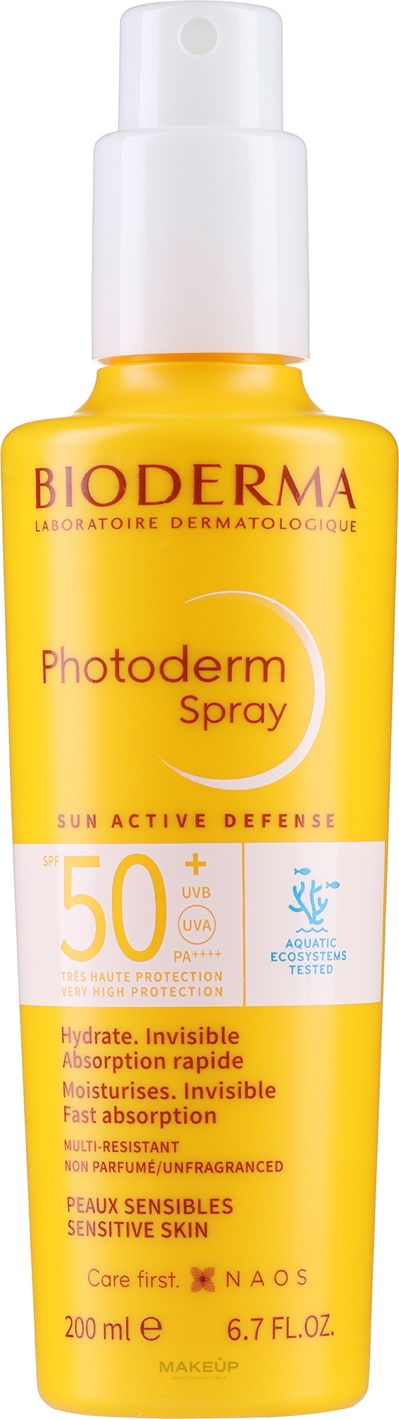 Сонцезахисний спрей для тіла та обличчя - Bioderma Photoderm Photoderm Max Spray SPF 50+ — фото 200ml
