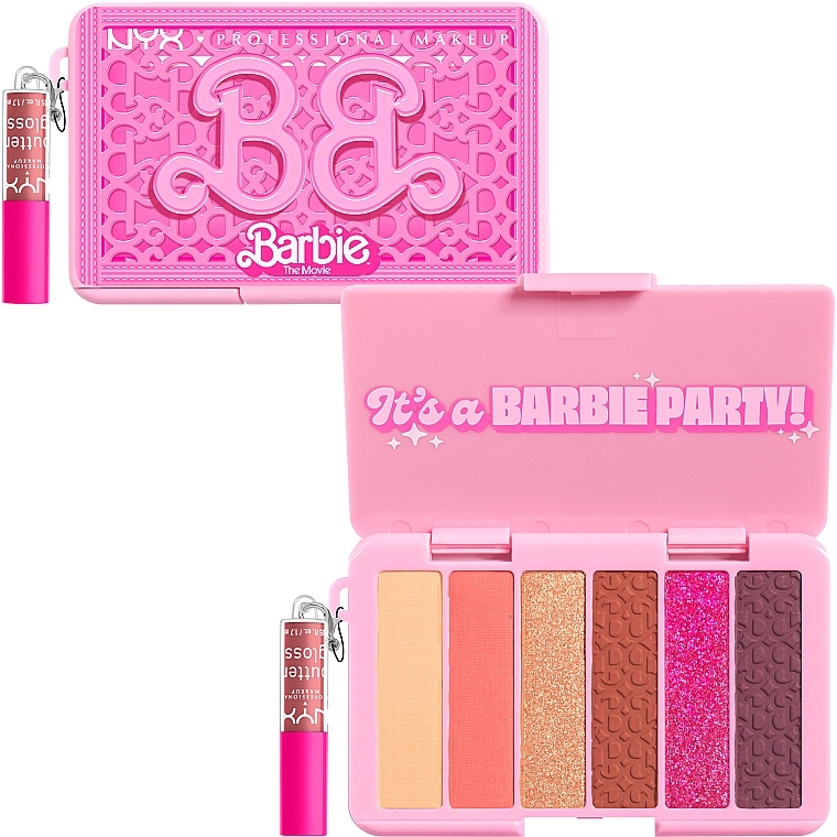 Палетка для макияжа - NYX Professional Makeup Barbie Limited Edition Collection It's a Barbie Party Palette — фото N4