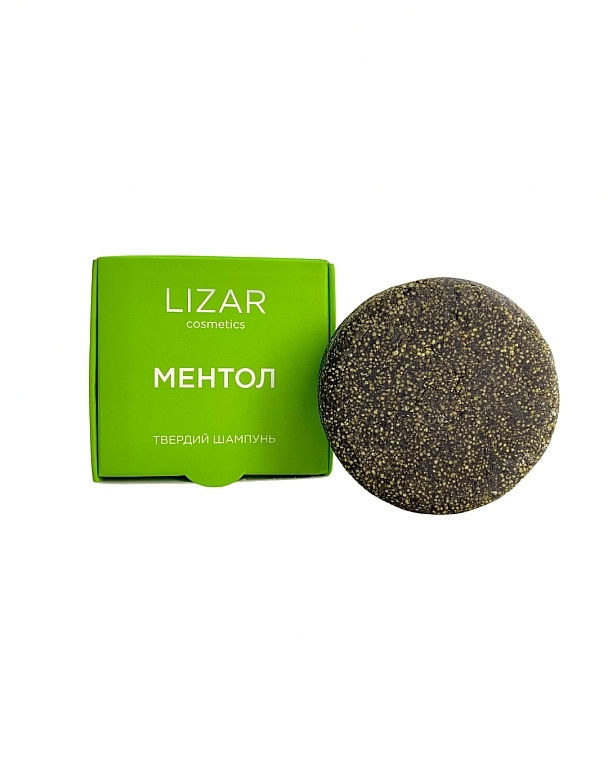Твердий шампунь "Ментол" - Lizar Solid Shampoo — фото N1