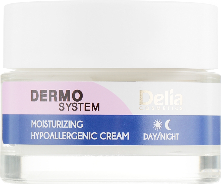 Крем для лица, увлажняющий, гипоаллергенный - Delia Dermo System Moisturizing Hypoallergenic Cream — фото N2