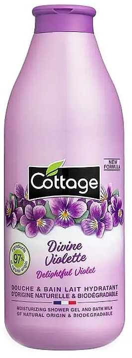 Гель для душу "Фіалка" - Cottage Shower Gel & Bath Milk — фото N1