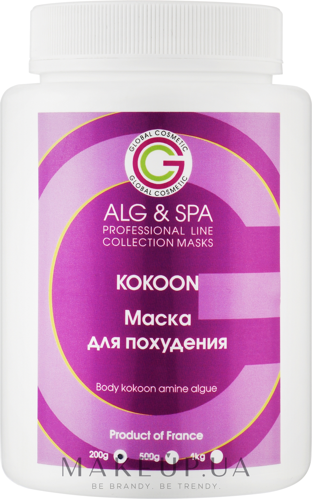 Маска "Для схуднення" - ALG & SPA Professional Line Collection Masks Body Kokoon — фото 200g