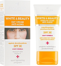Дневной крем для лица - Floslek White & Beauty Anti-Aging Day Cream SPF 30 — фото N2