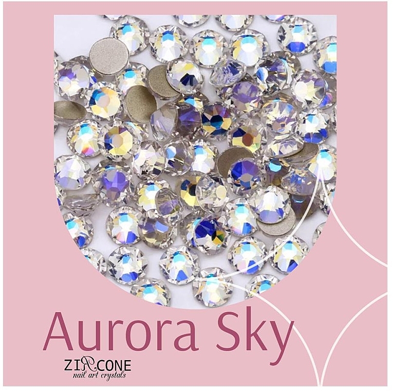 Стрази з цирконію для декору нігтів, мікс розмірів - Zircone Aurora Sky — фото N1