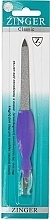 Пилочка для нігтів із тримером для кутикули, фіолетова - Zinger Classic — фото N1