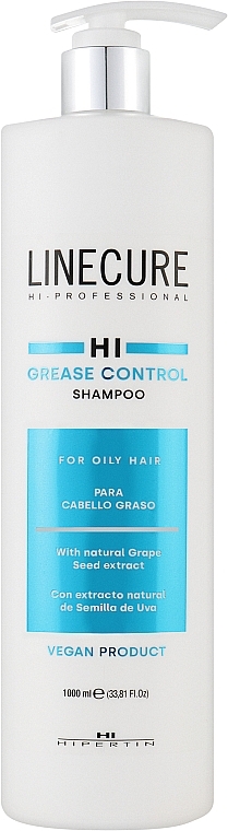Шампунь для жирных волос - Hipertin Linecure Vegan Grease Control Shampoo — фото N1