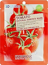Парфумерія, косметика Тканинна 3D-маска для обличчя "Томат" - Food a Holic Natural Essence Mask Tomato